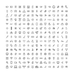 Vector UI Illustration Mixed Travel Medical Finance Concept