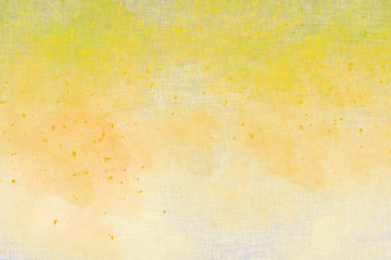 Abstract colourful watercolour background in shades of orange an