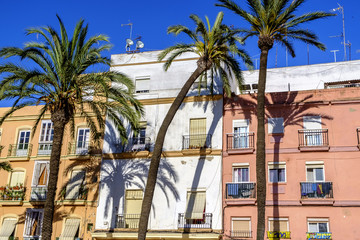 Fototapeta na wymiar Buildings in Cadiz, Andalusia, Spain