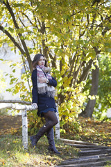 Fototapeta premium Girl in the forest park