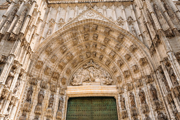 Fototapeta premium Seville Cathedral, Spain. Famous landmark.