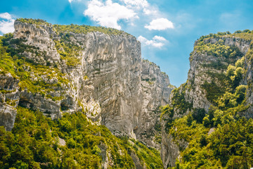 Fototapeta na wymiar Beautiful Landscape Of The Gorges Du Verdon In South-eastern Fra