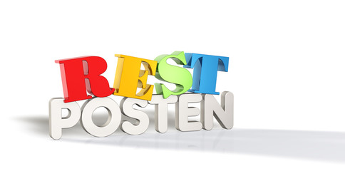 RESTPOSTEN - TYPO BUNT 3D