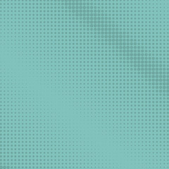 Pop Art Background, Dots on a Light Turquoise Background, Halftone Background, Retro Style, Vector Illustration