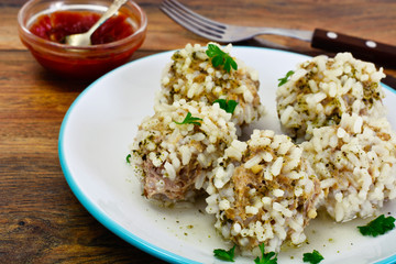 Meatballs with Rice
