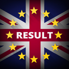 Brexit referendum Great Britain leave European union concept illustration