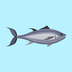 Fish Icon Design Flat Isolated