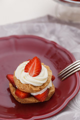 cookie with strawberry
