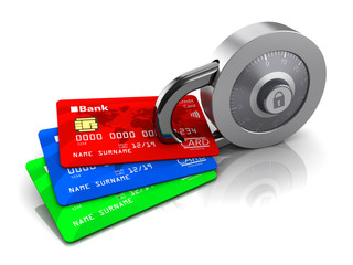 credit cards and lock