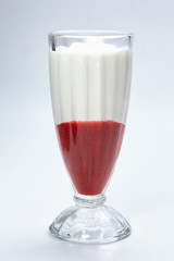 dessert with strawberries