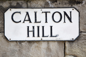 Fototapeta premium Carlton Hill Sign, Edinburgh