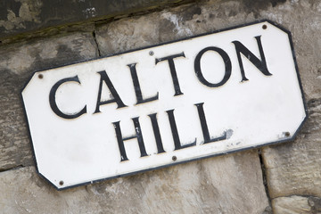 Fototapeta premium Carlton Hill Sign, Edinburgh
