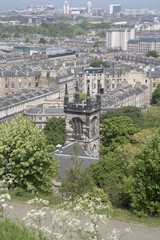 Cityscape of view over Edinburgh; Scotland