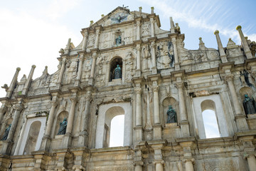 Ruins St.Paul Church in macau city