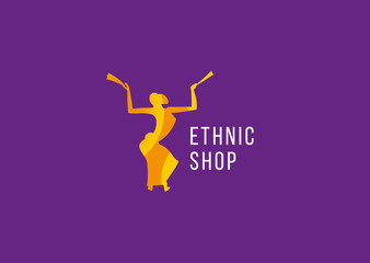 Creative logo ethnic shop