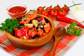 Eggplant Salad with Paprika