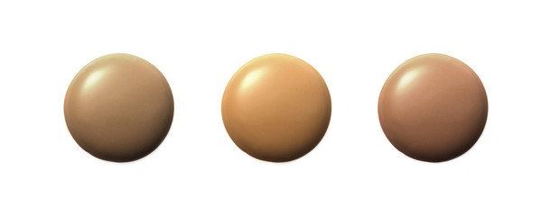 Liquid foundation isolated on white 