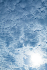 rainy cloud in blue sky