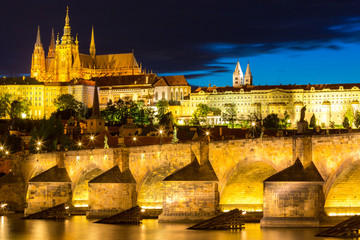 Pargue sunset Czech Republic.