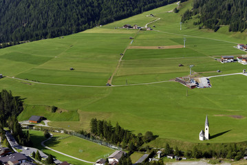 The traditonal austrian village Kals am Grossglockner, beatiful landscape, Austria, Europe. sept. 2015