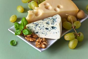 Cheese with fruits