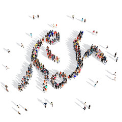 people fighting competition sport 3d