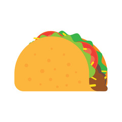 Taco mexican food.