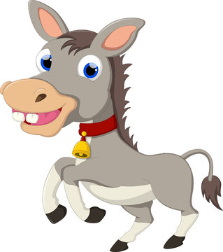 cute donkey cartoon for you design