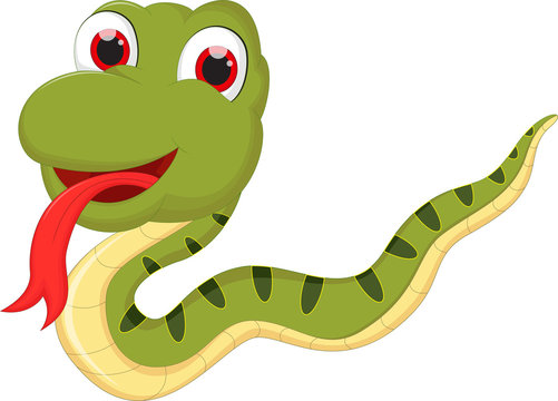 cartoon cute snake cartoon for you design