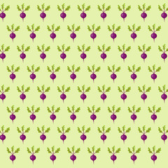 Seamless pattern with beet vector background.