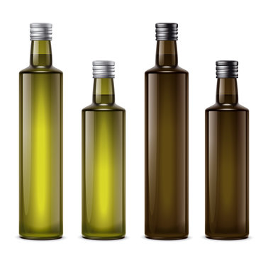 Oil bottles illustration