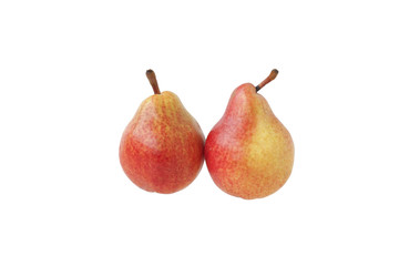Two red pears.