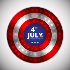 Independence day of 4th july. Vector illustration.