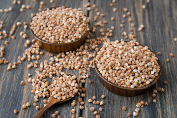 Dry buckwheat groats