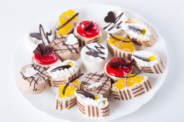 sweet cake on a plate