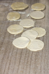 Young preparing cake batter