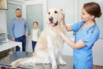 Examining ears