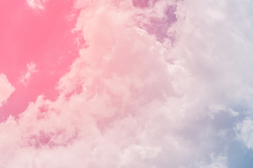 Obraz premium sun and cloud background with a pastel colored