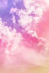 sun and cloud background with a pastel colored

