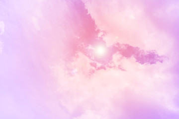 sun and cloud background with a pastel colored

