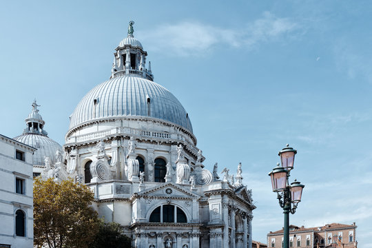 Famous Basilica di Santa Maria della Salute in Venice, Italy