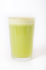Glass of green juice