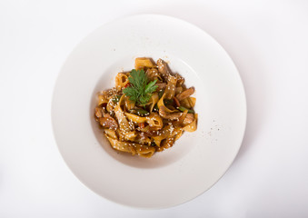 Chicken tagliatelle pasta