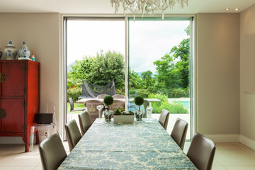 Modern house, dining room