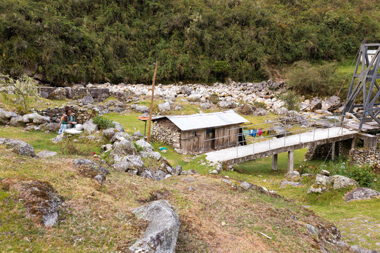 Jungle village bridge camp , Bolivia culture tourist destination