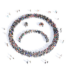people 3d creative smiley