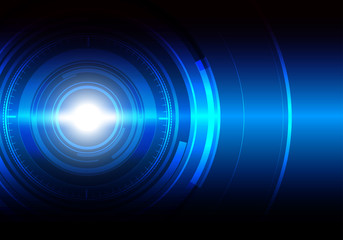 Abstract future technology with Blue Background