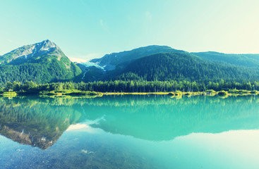 Naklejka premium Mountains in Alaska