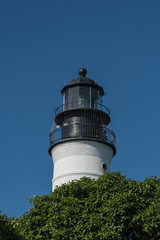 Lighthouse / Light House Against Deep Blue Sky