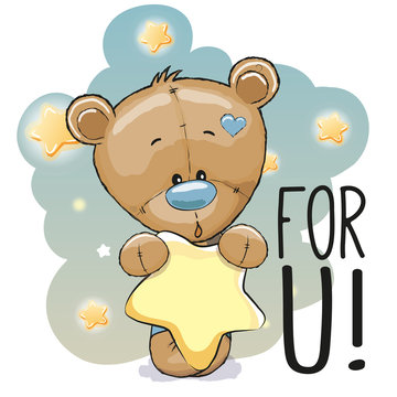 Cute Cartoon Teddy Bear